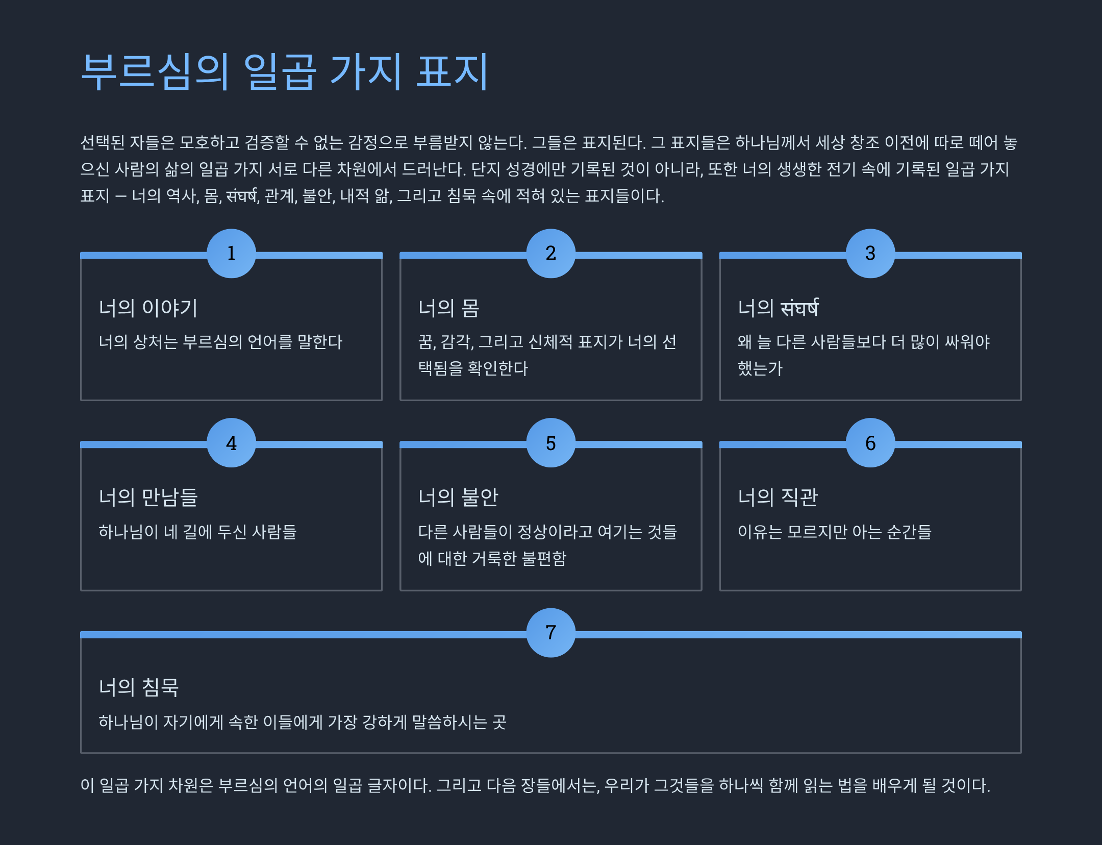 당신은 선택받은 자입니까? 당신의 삶 위에 있는 부르심을 인식하는 방법